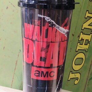 The Walking Dead Rick Travel Coffee Beer Mug w/ Lid Zombies Man Cave Colletible